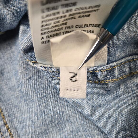 Vintage Liz Claiborne Denim Vest Western Embroidered Trim Preppy size Medium - Picture 14 of 16